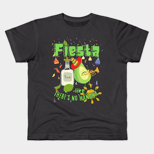 Fiesta Kids T-Shirt by Toonstruction